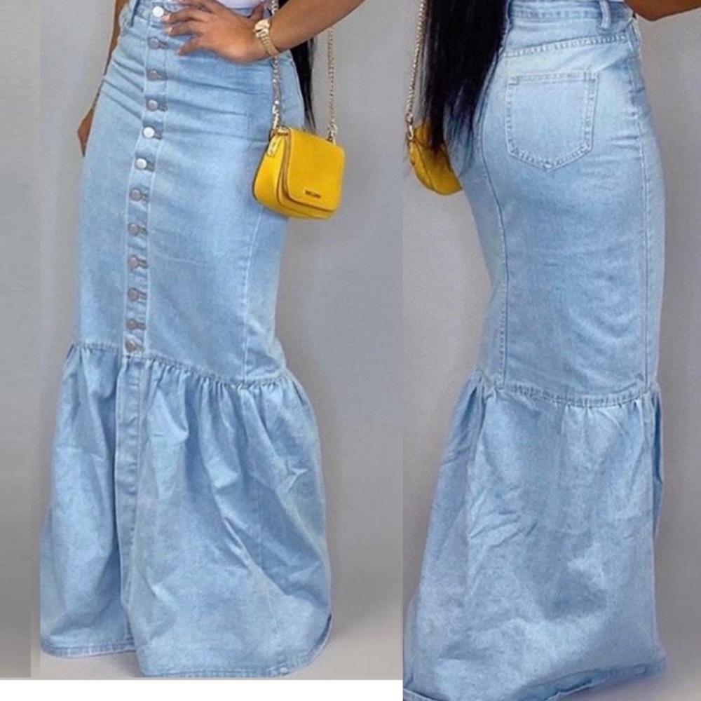 Long Jean skirt
